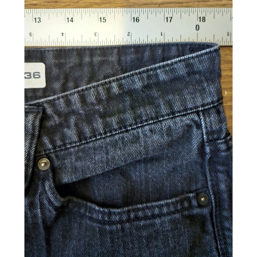 Volcom Solver Jeans Modern Fit Denim Men's Size 36 X 29 Black Straight (37x29)** - Picture 4 of 15